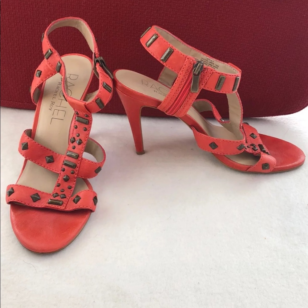 Orange-red heels Rachel Roy 7.5